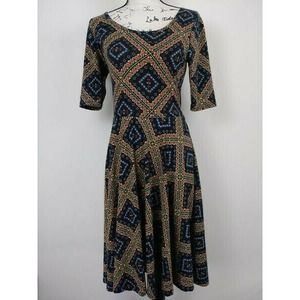 Lularoe Womens dress midi multicolor M
